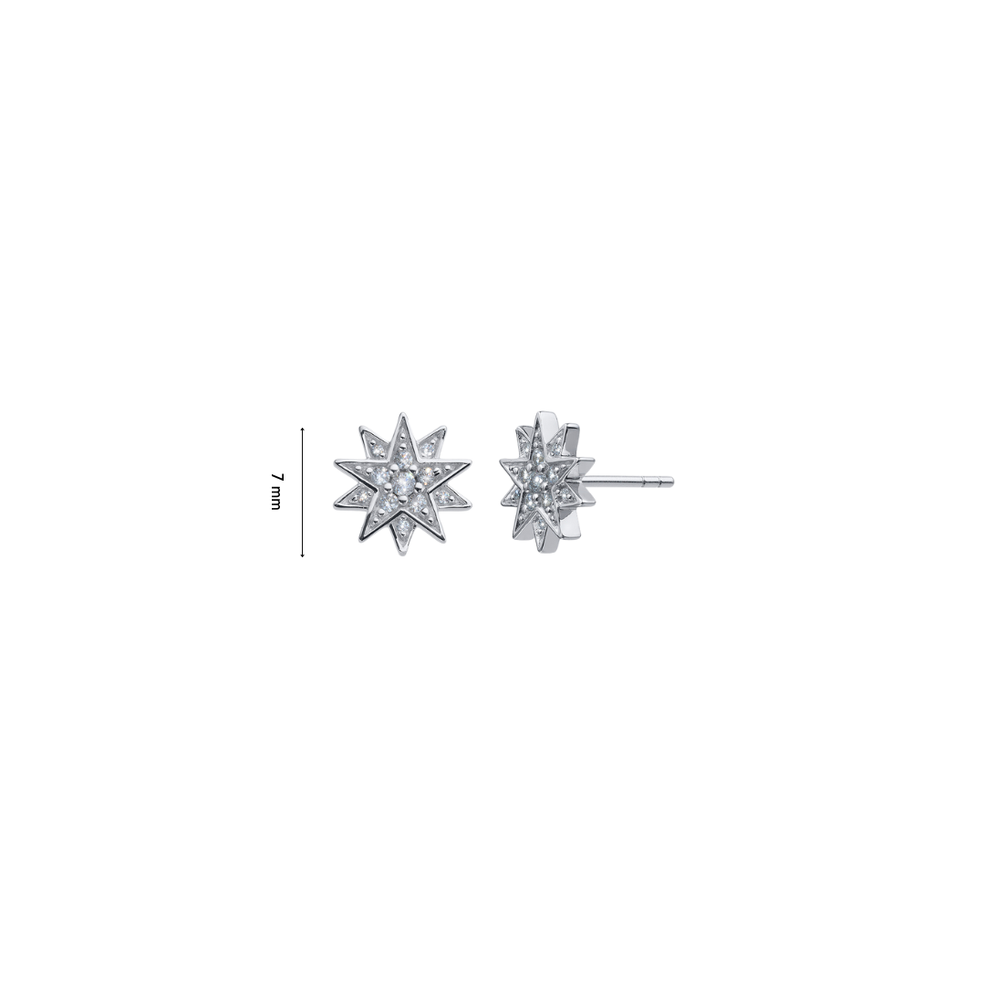 Sisy Silver Post Earrings