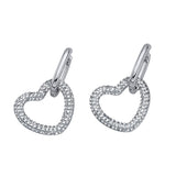 Pop heart hoop earrings
