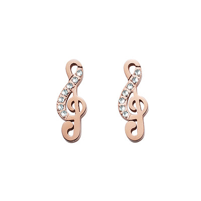 Pendientes de poste de media clef