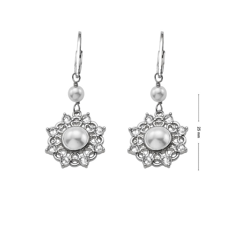Accent leverback earring