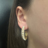 Pearlike hoop earrings
