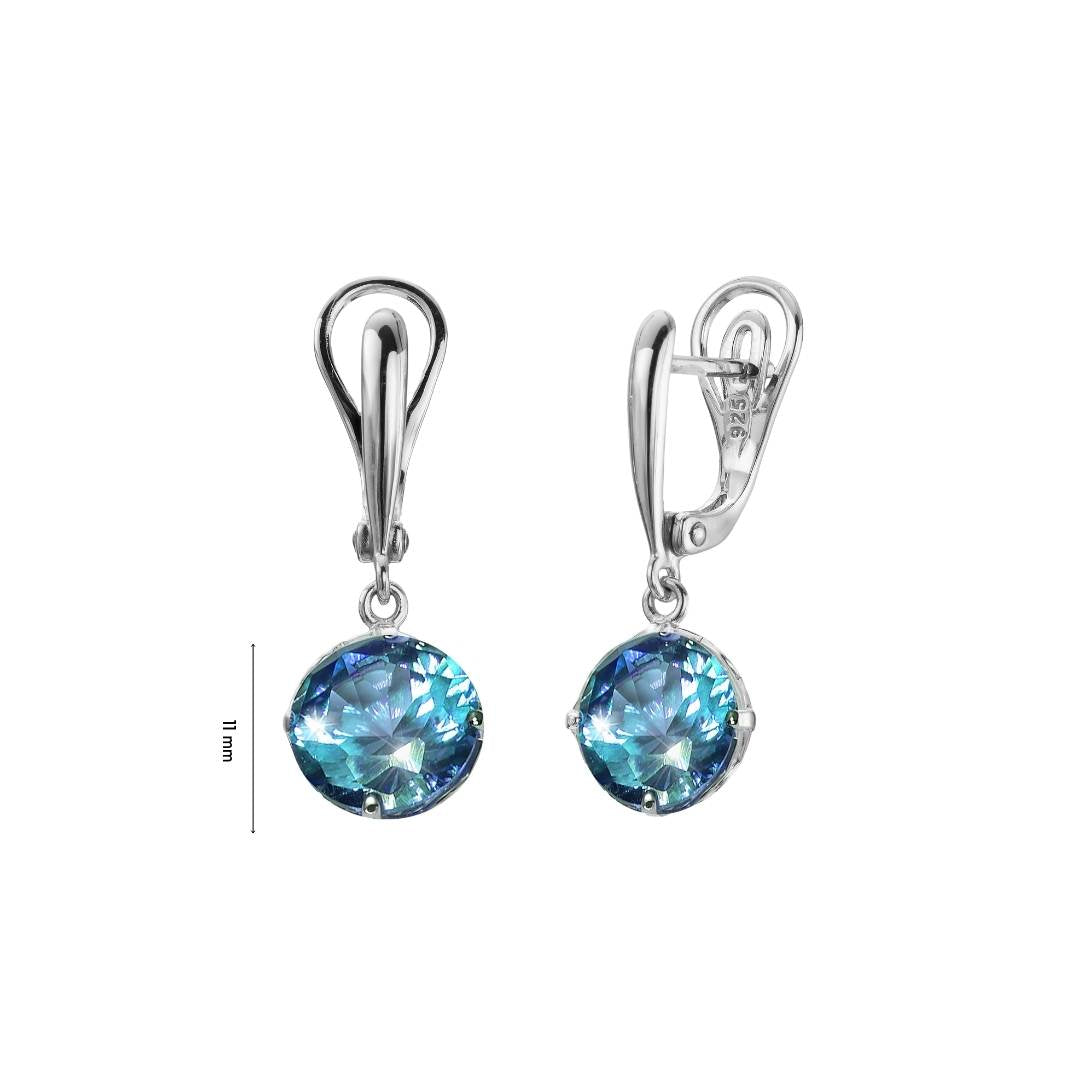 Orecchini in argento sfarzosi omega