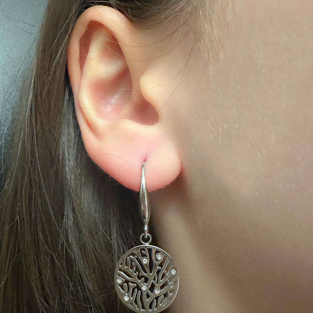 Pendientes colgantes de coral