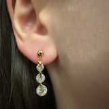 Mood pin earrings