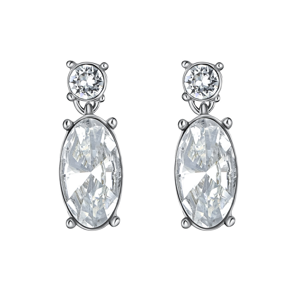 Reflected pin earrings