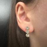Tris tennis earrings