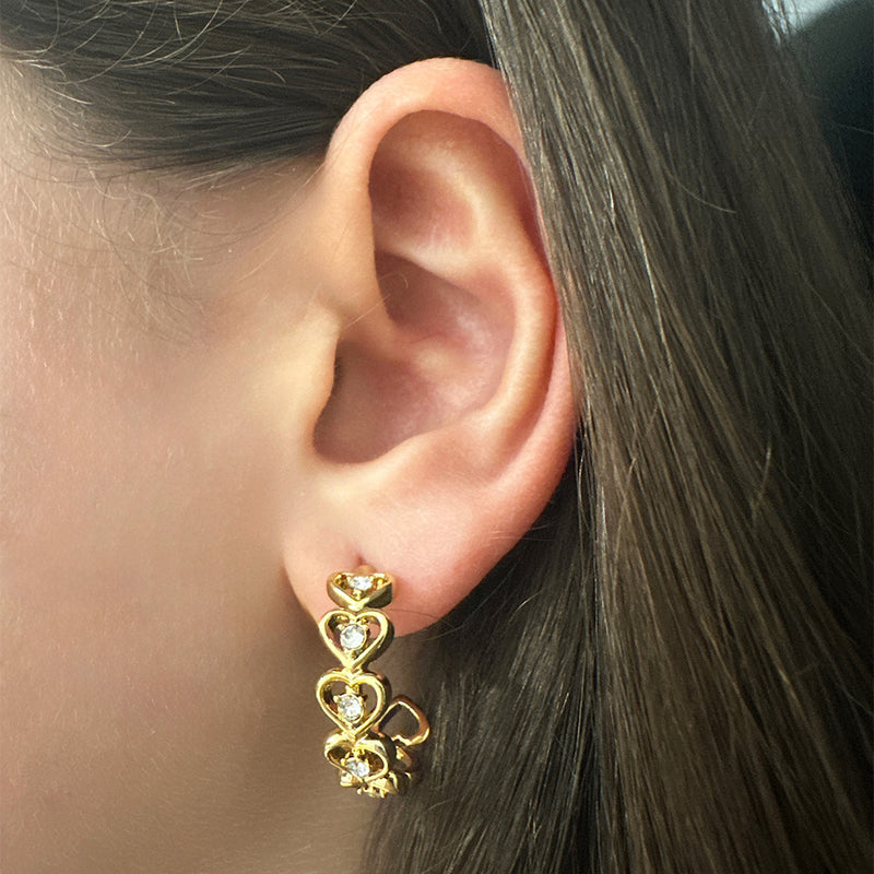 Celtic love hoop earrings