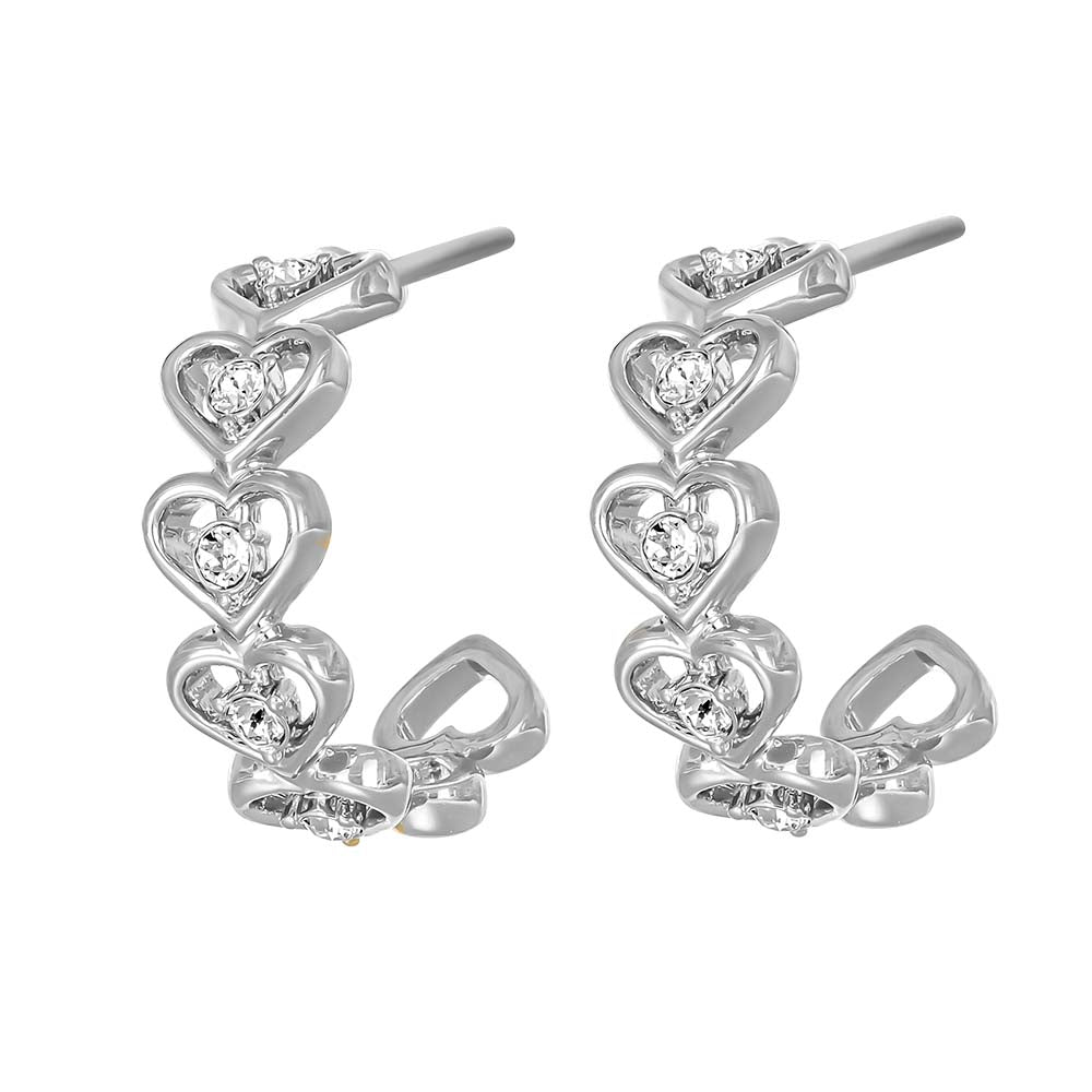 Celtic love hoop earrings