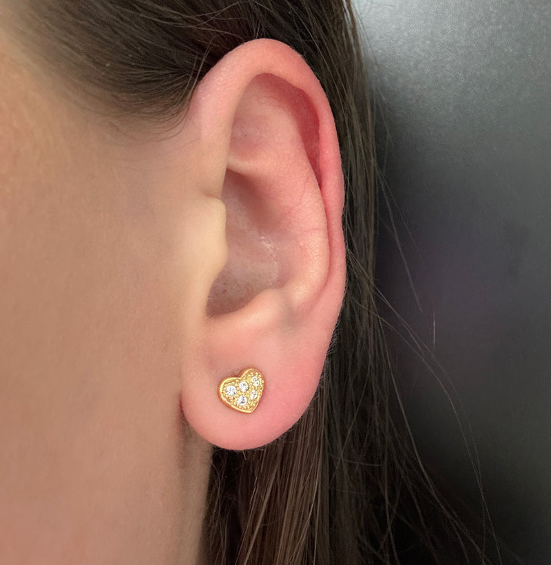 Petite love earrings