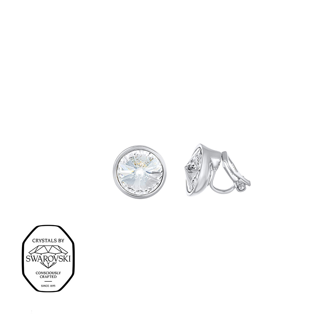 Ohrstecker silberfarben mit Swarovski® Kristall – eleganter, funkelnder Modeschmuck