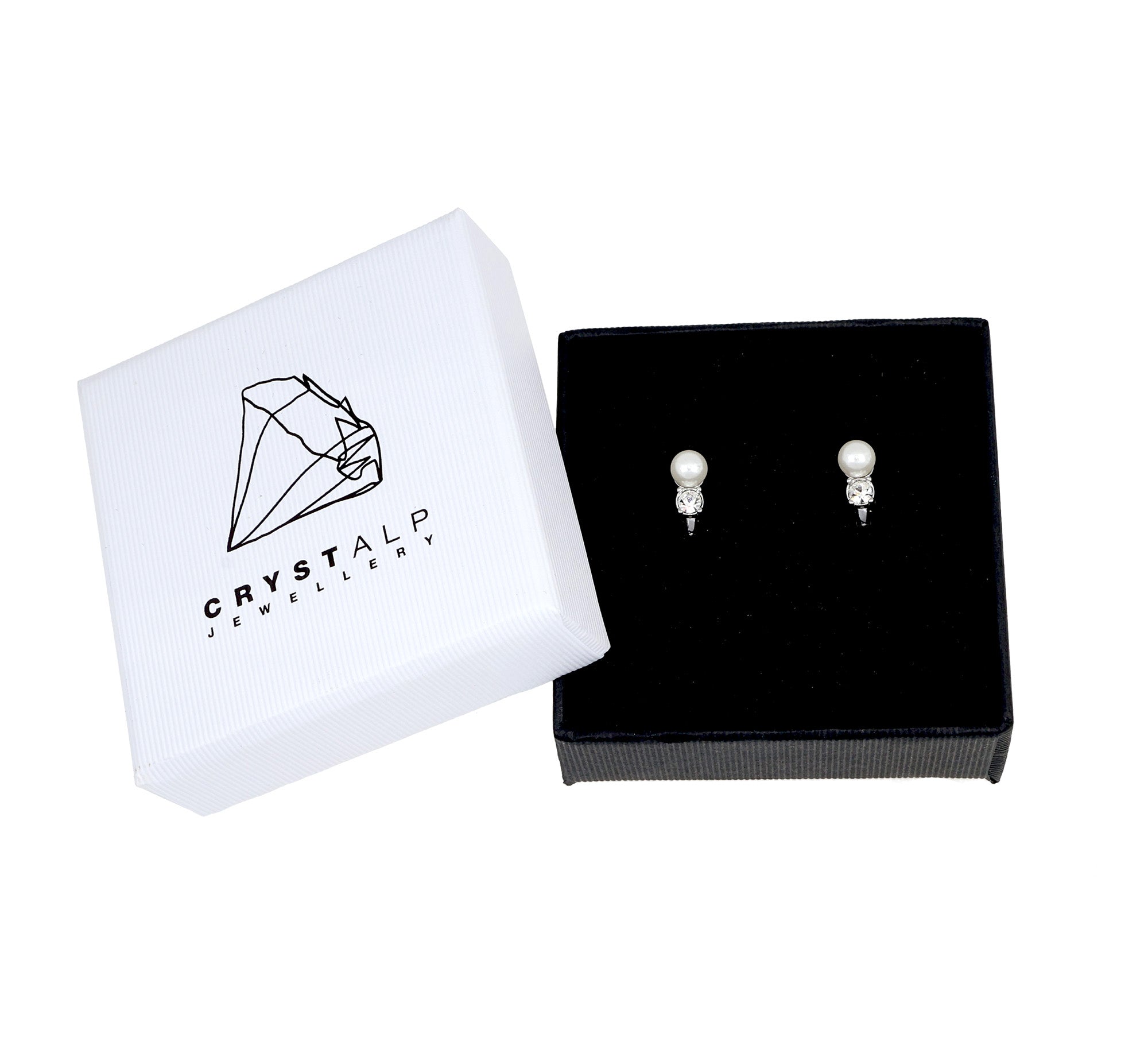 Pearl hoop earrings