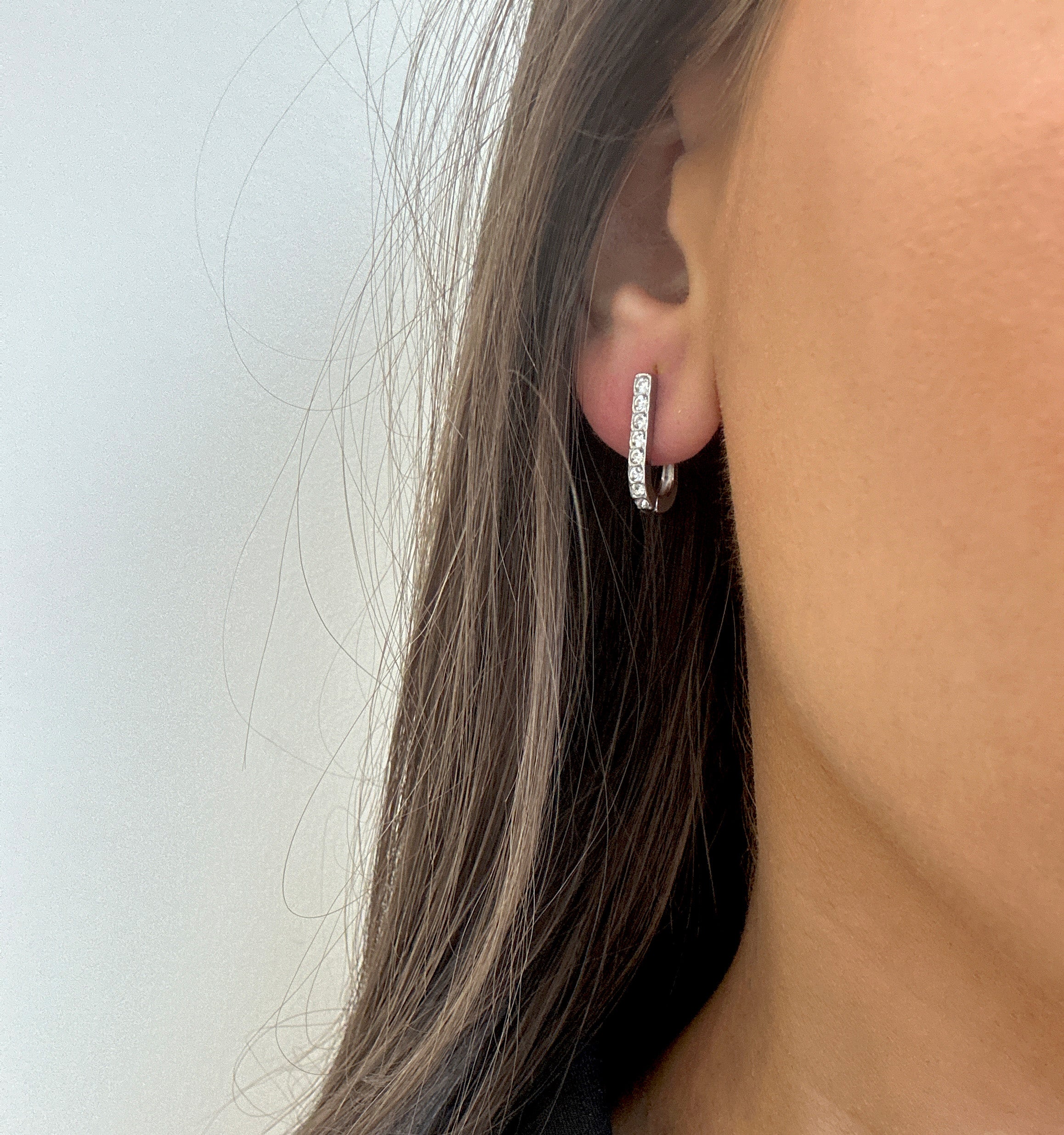 Temp hoop earrings