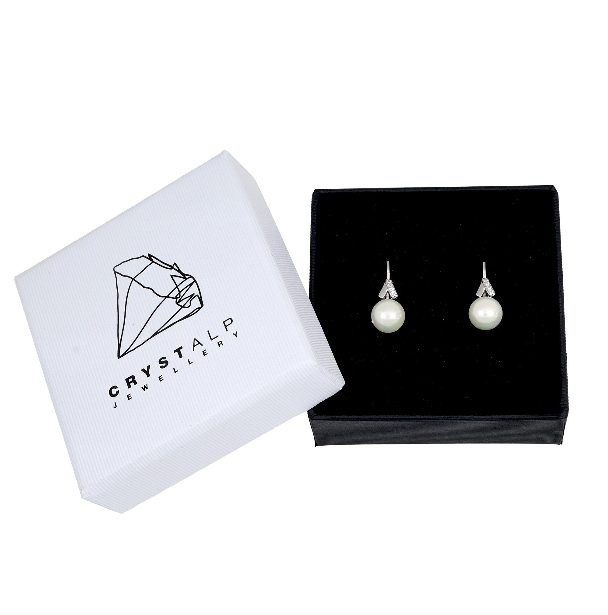 Fine pearl silver earrings