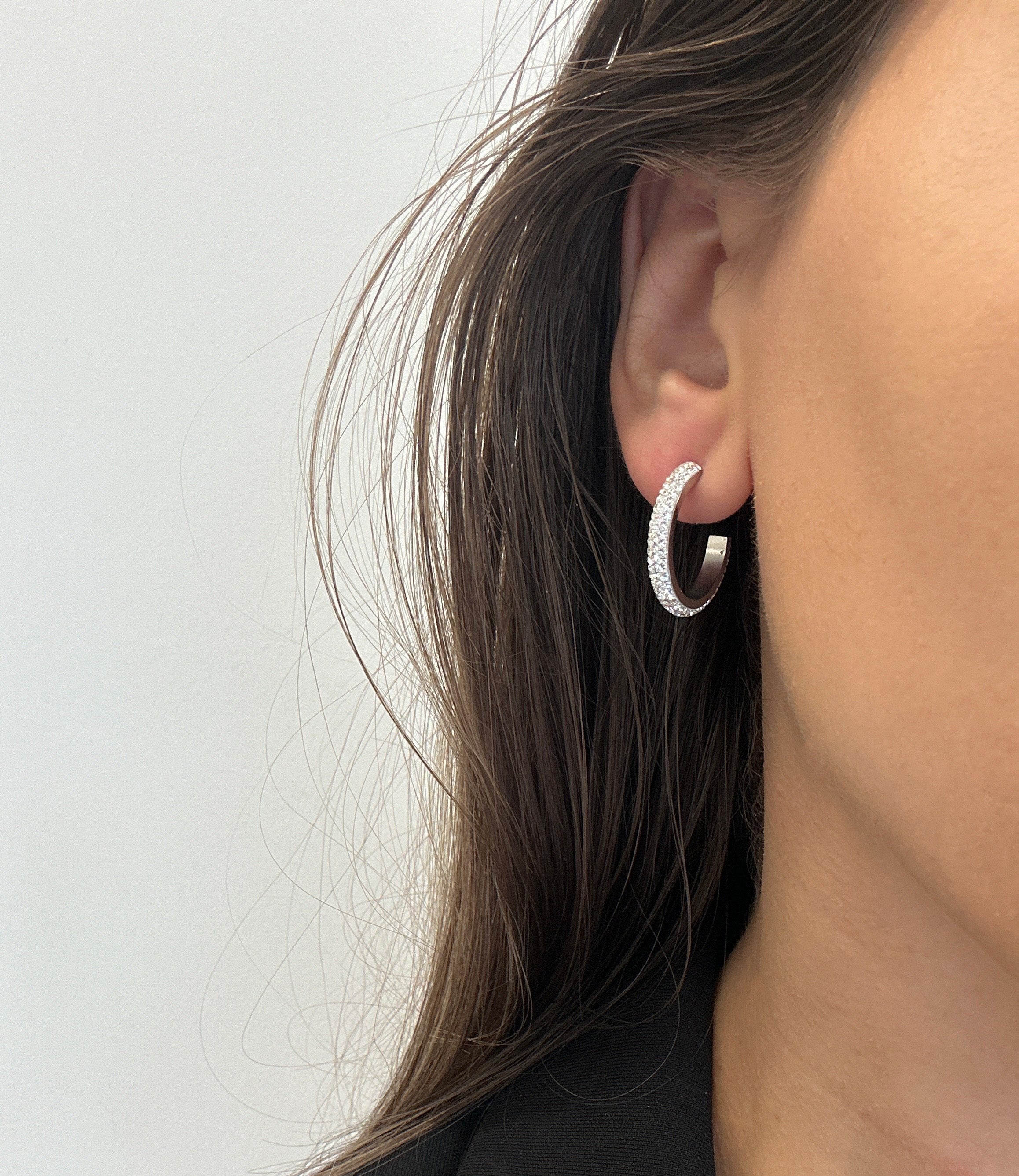 Glow small hoop earrings