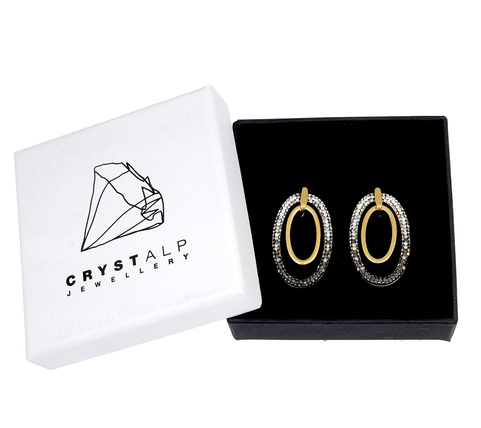 Flare oval earrings