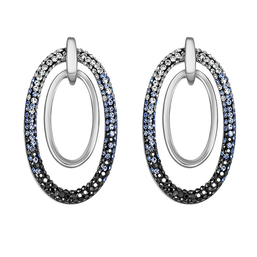 Flare oval earrings