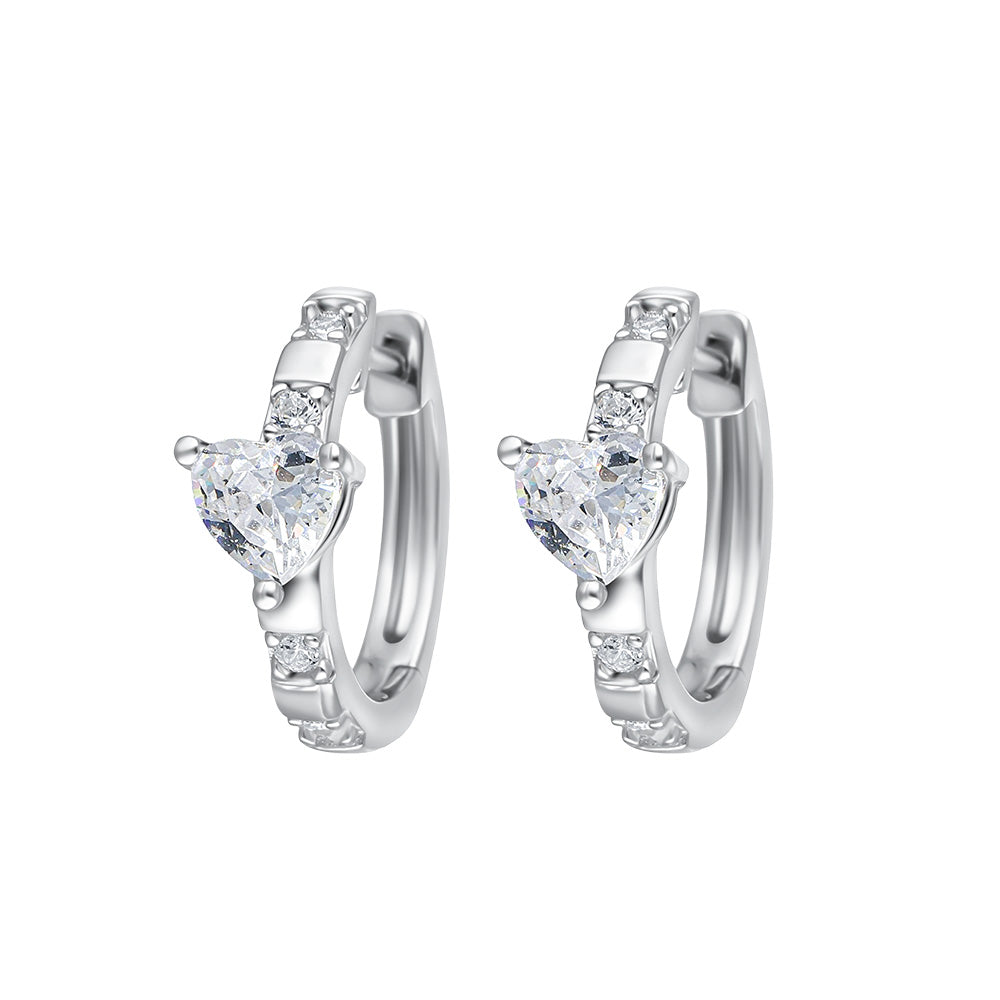 one and only silver hoops
