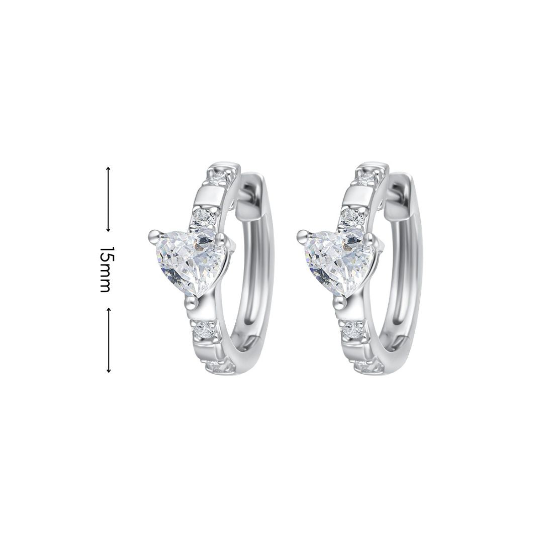 one and only silver hoops