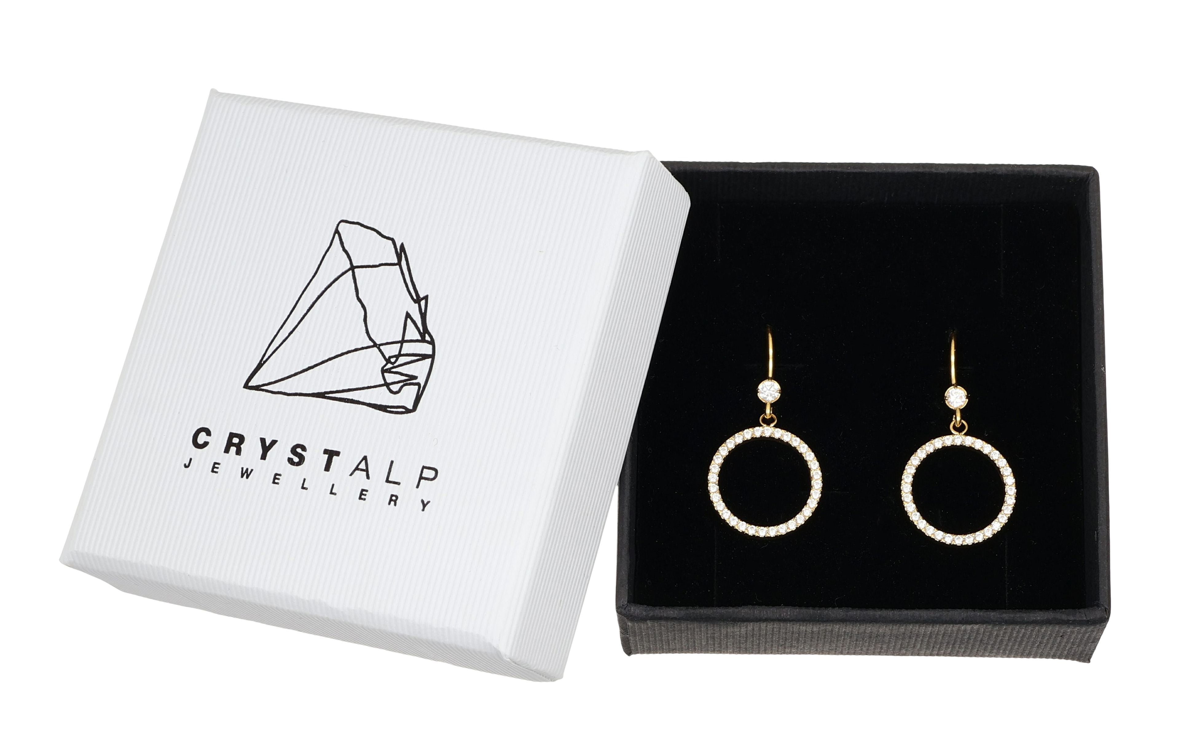 brill circle earrings