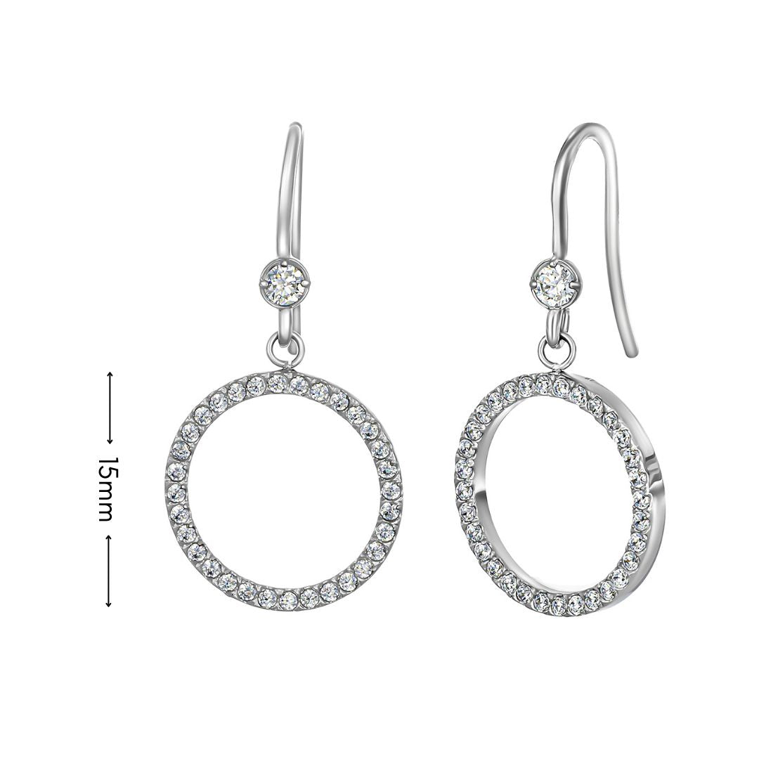brill circle earrings
