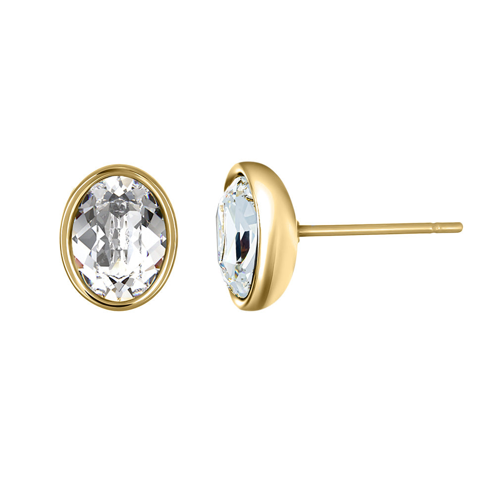 oval sunkissed small earring