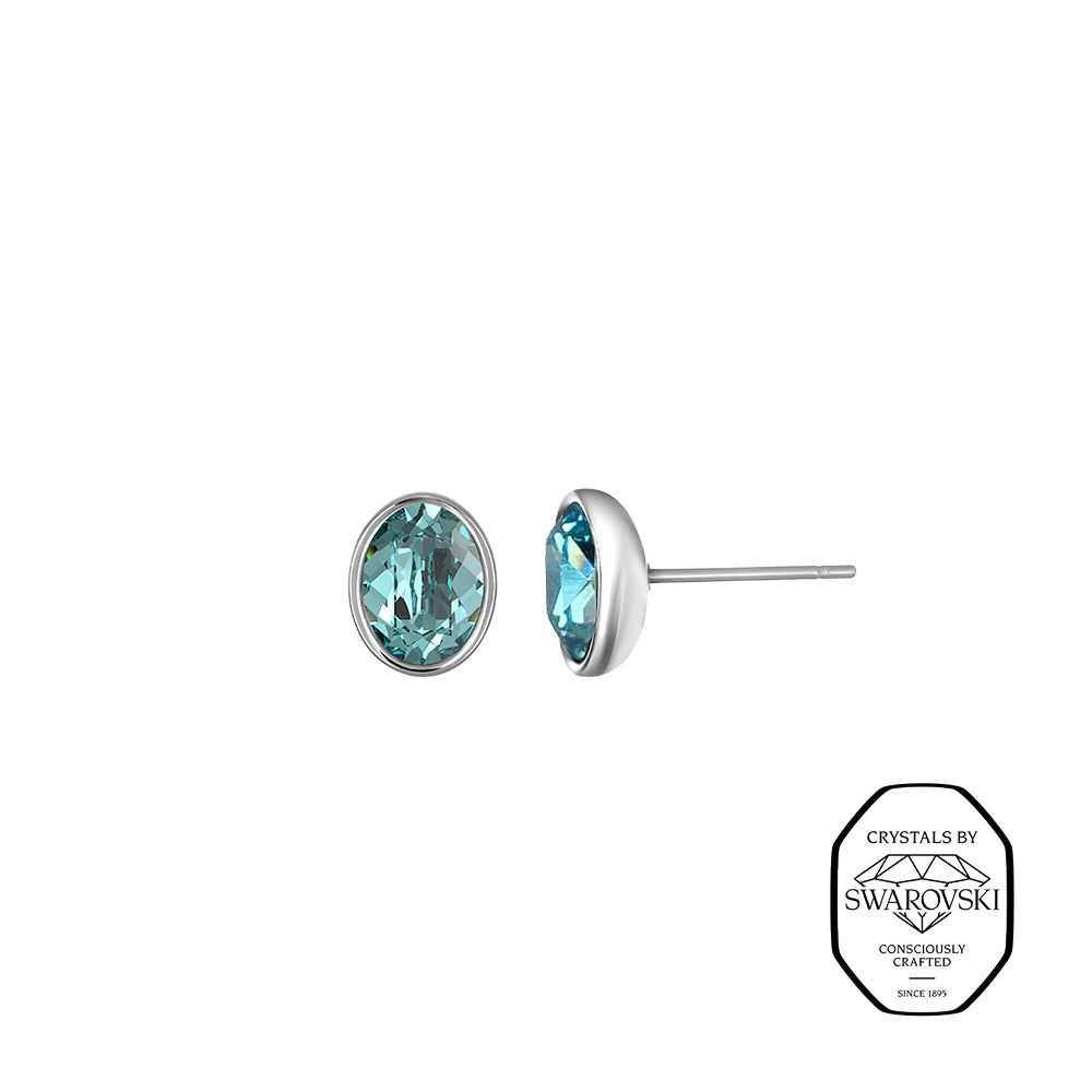 oval sunkissed small earrings
