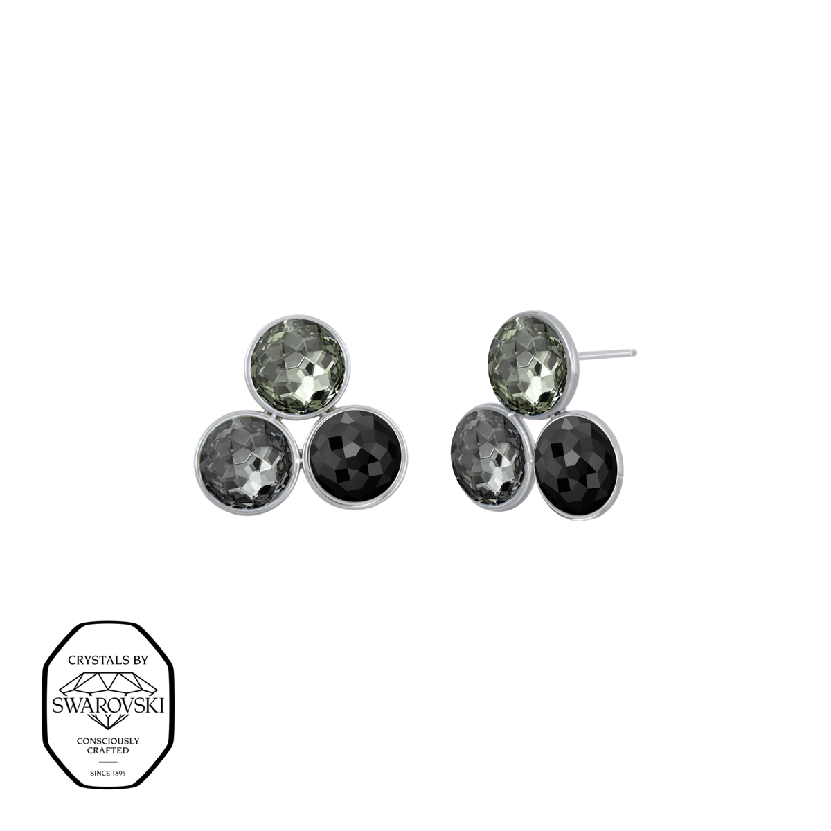 ibiza triple earrings - crystalpjewelry