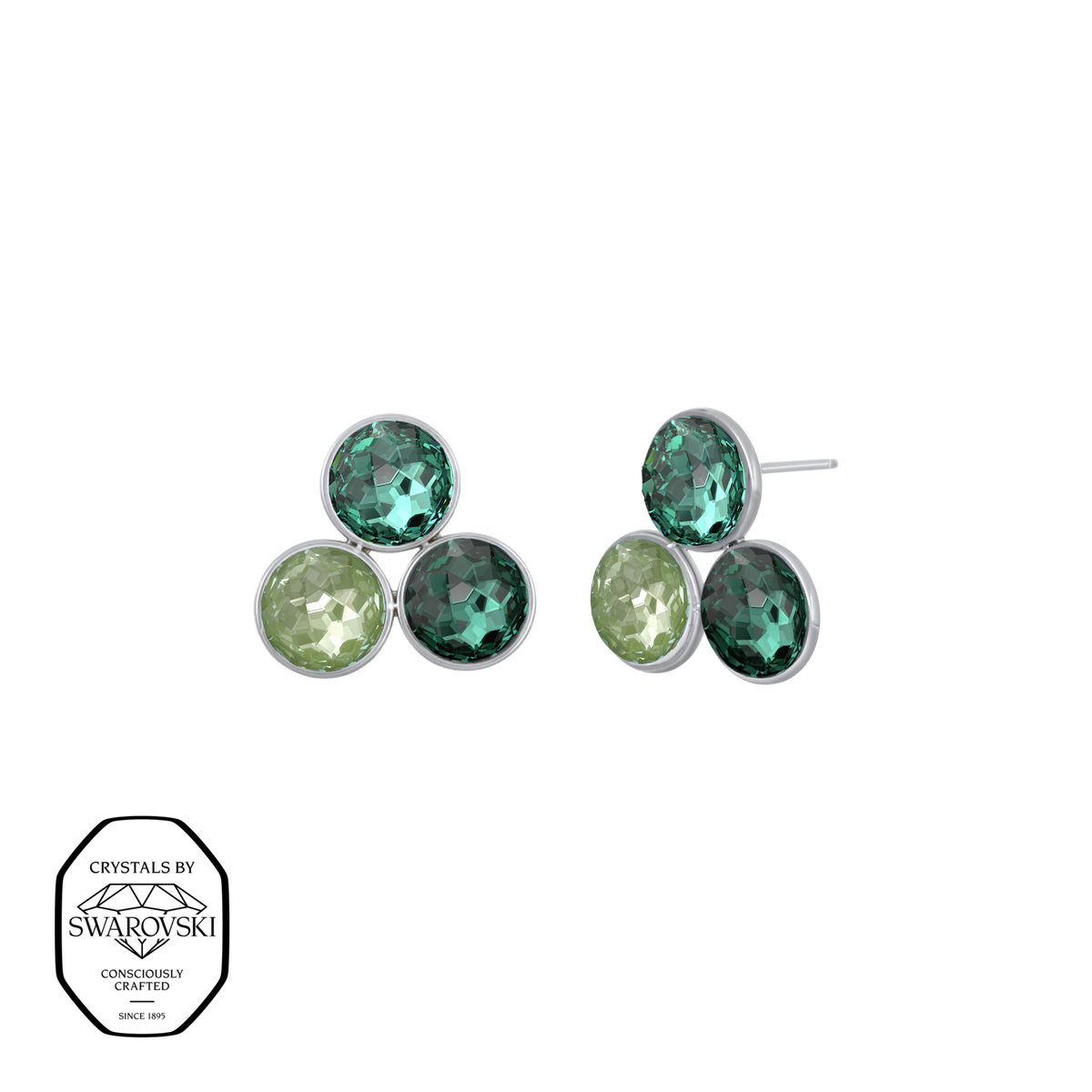 ibiza triple earrings - crystalpjewelry