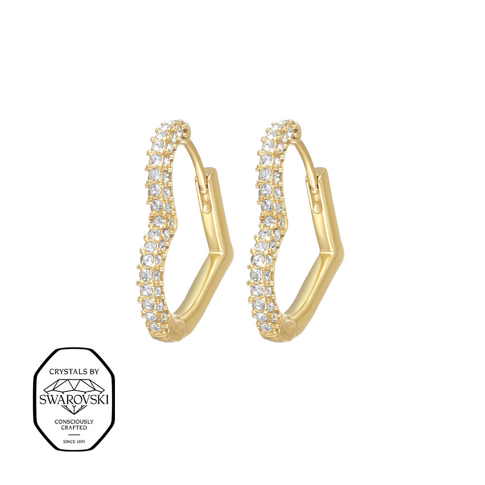 memories heart hoop - crystalpjewelry