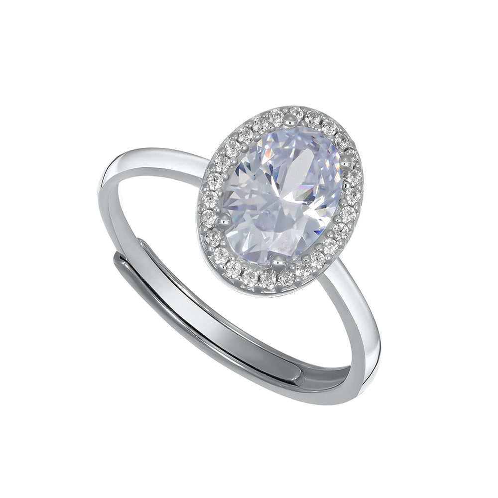 Anello ovale nobile regolabile