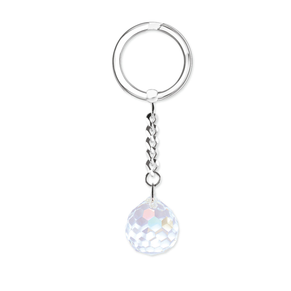 Schlüsselanhänger Kugel mit Swarovski® Kristall
