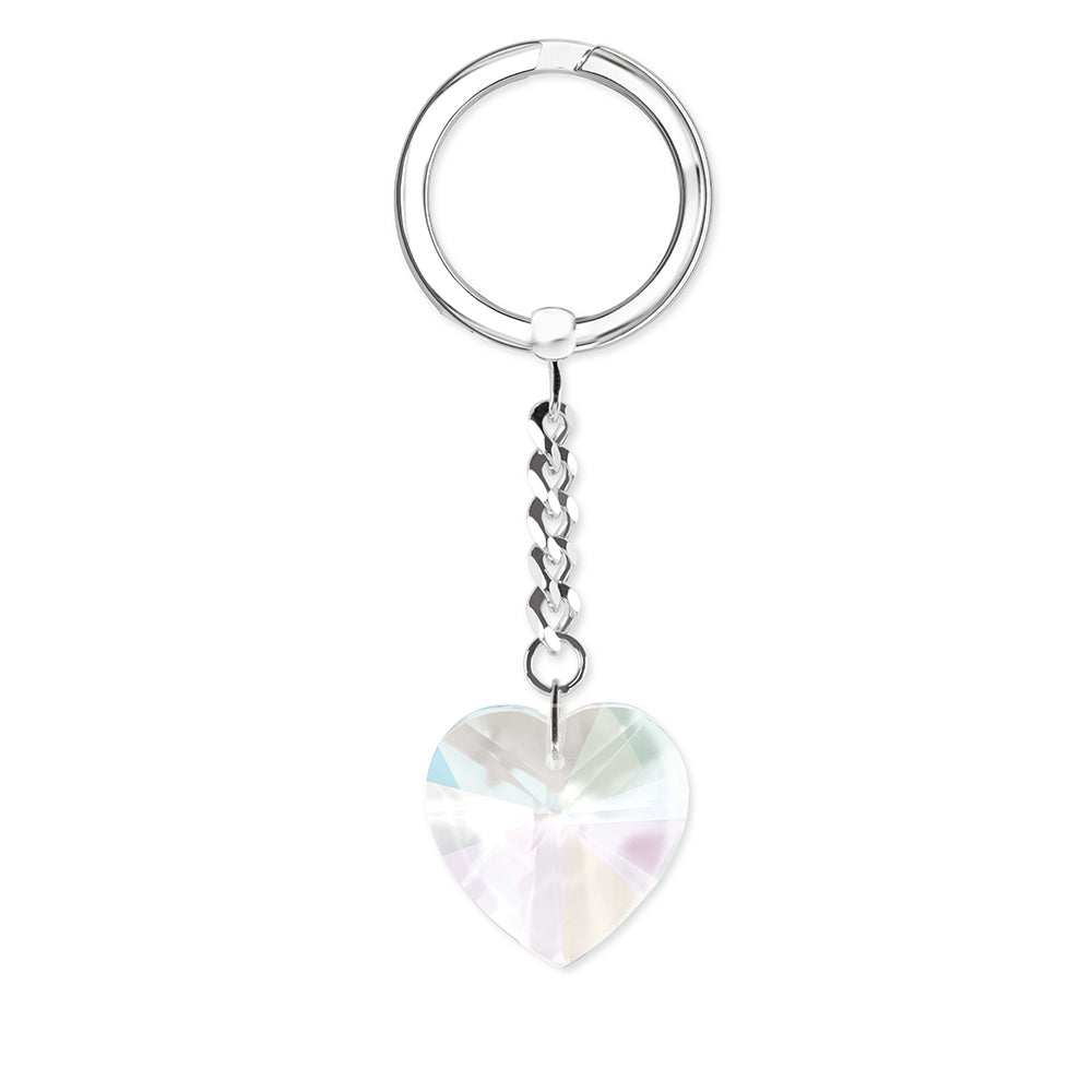 Schlüsselanhänger Herz mit Swarovski® Kristall
