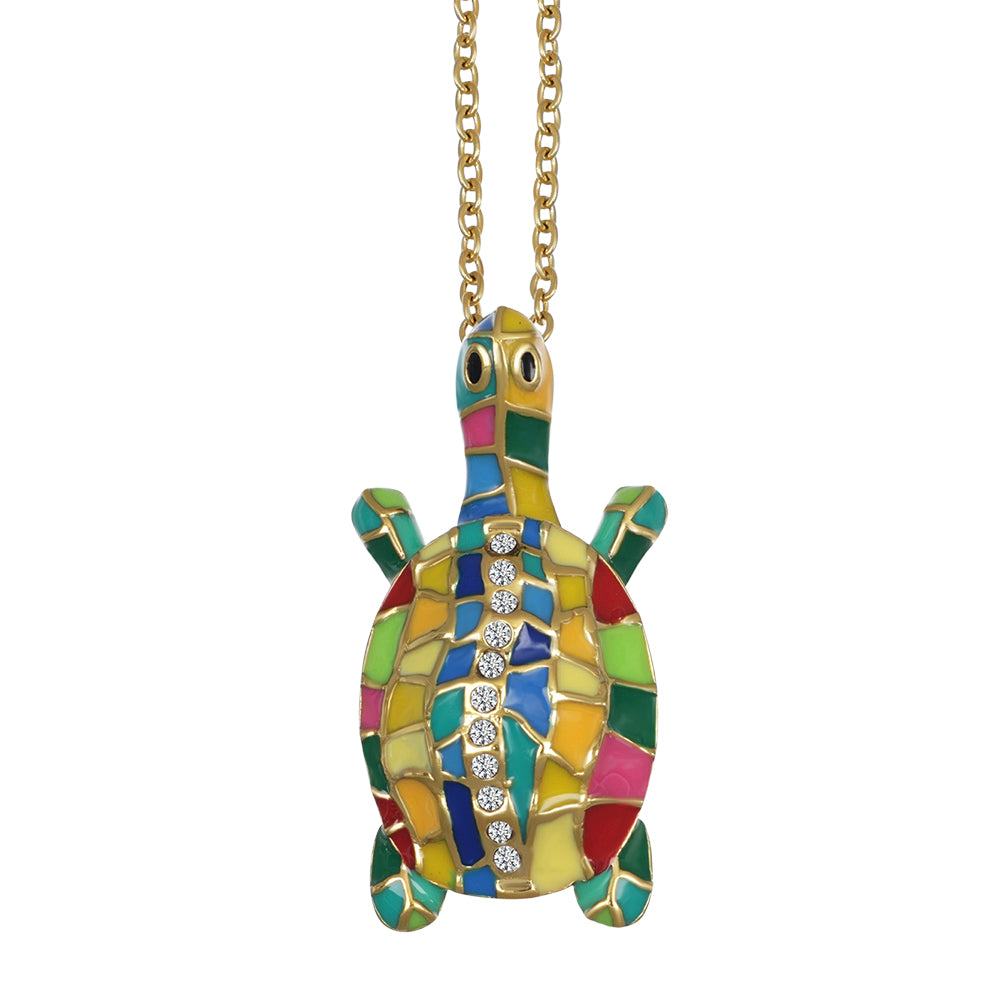 beloved turtle pendant - crystalpjewelry