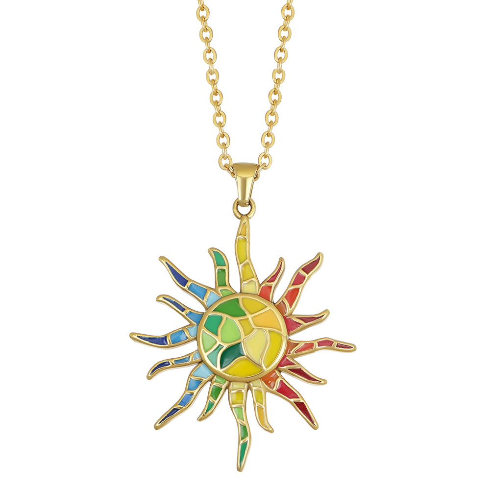 the sheaf sun large pendant - crystalpjewelry
