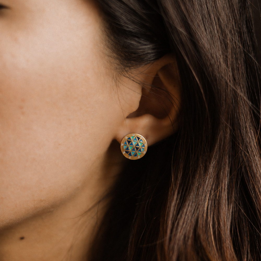 al andalus pin earrings - crystalpjewelry