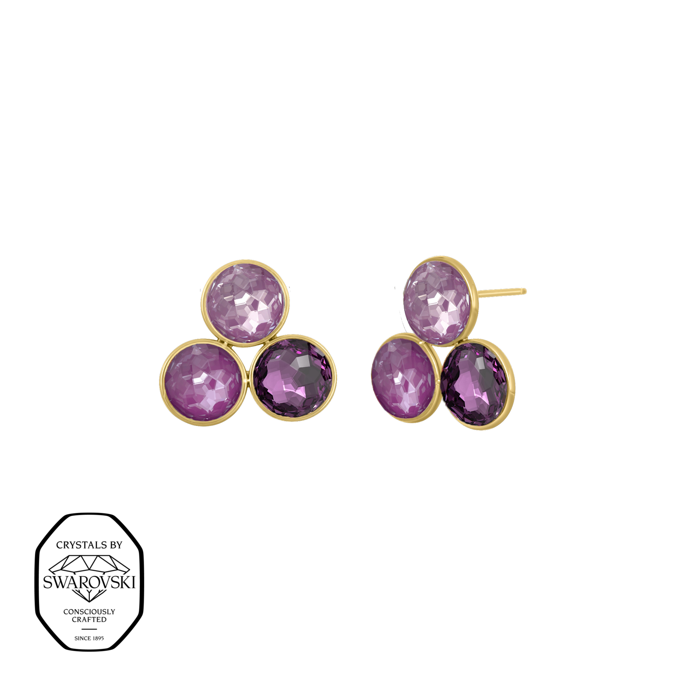 ibiza triple earrings