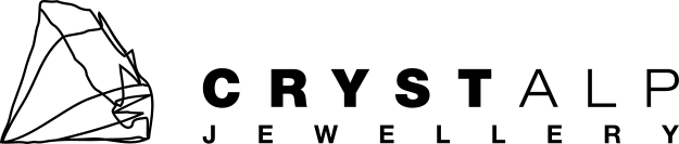 Crystalp Logo – Stilisiertes, elegantes Schriftzug-Logo für hochwertige Schmuck- und Kristallprodukte.