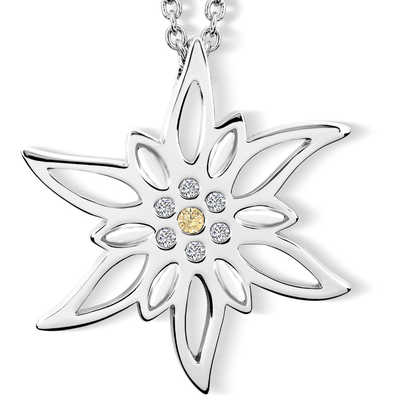 Simone Edelweiss mini pendant with chain