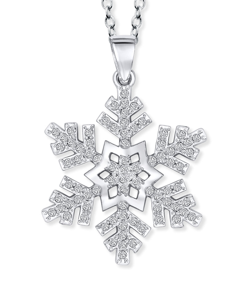Snowflake pendant with chain