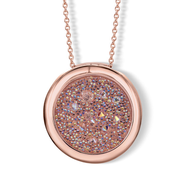 Disc pendant with chain