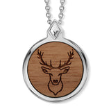 Wooden Deer Anhänger mit Kette Produktfoto
