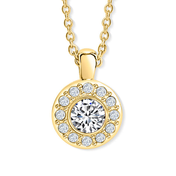 Classic Solitaire Anhänger mit Kette Produktfoto
