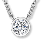 Solitare Crystal Anhänger mit Kette Produktfoto