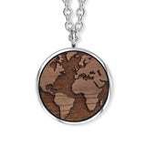 Wooden Earth Anhänger mit Kette Produktfoto