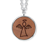 Wooden Angel Anhänger mit Kette Produktfoto