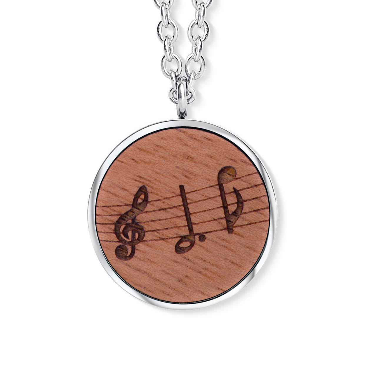 Music Notes Anhänger mit Kette Produktfoto
