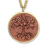 Wooden Tree Of Life Anhänger mit Kette Produktfoto