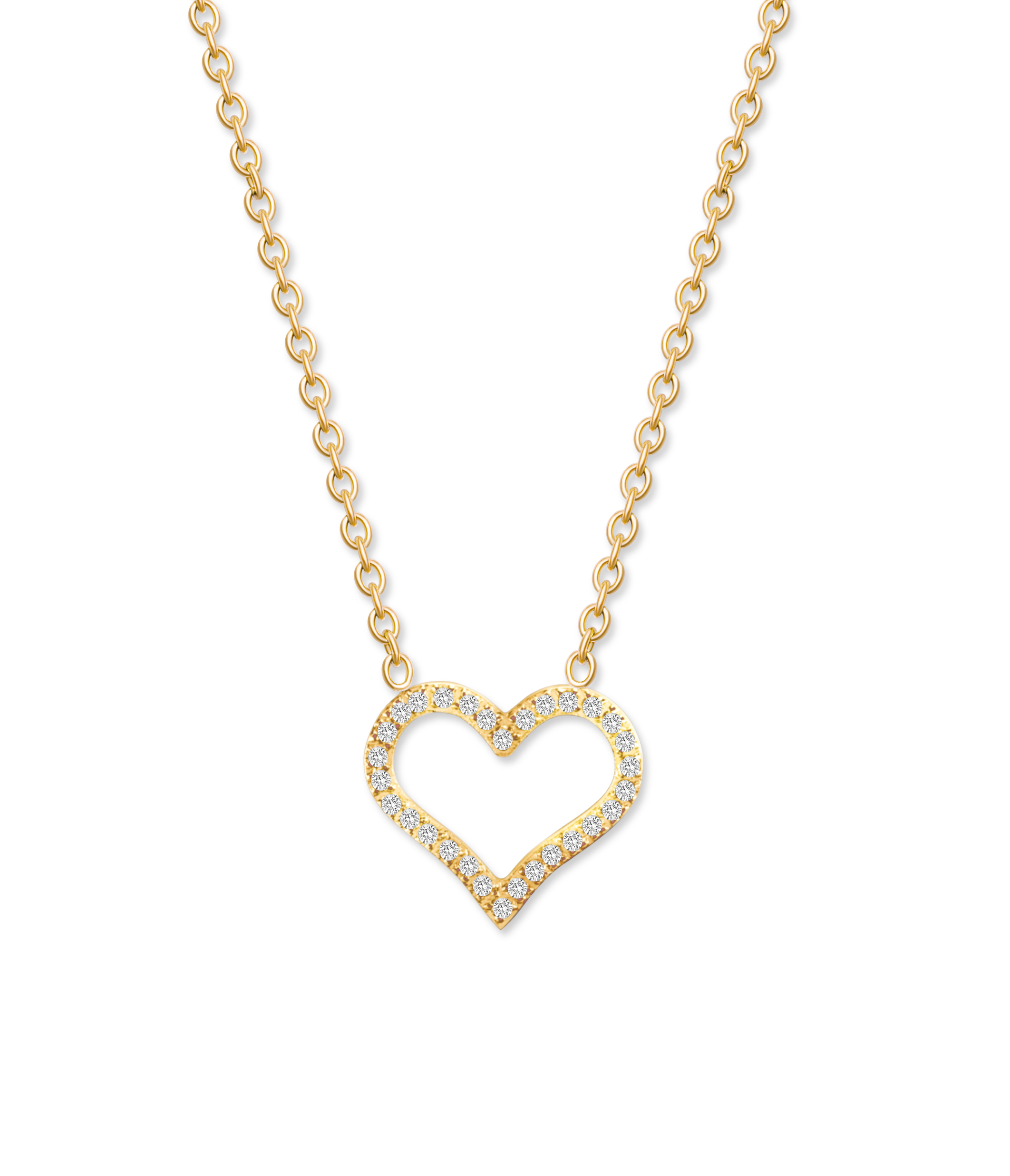 Sparkling Heart Pendant - crystalpjewelry