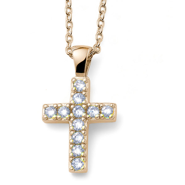 Bless Cross Silver Pendant