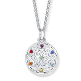 Small Chakra Flower Pendant